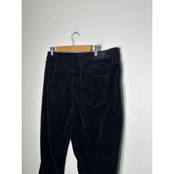 Lands End Womens Mid Rise Bootcut Corduroy Black Pant Size 14 - Picture 9 of 10